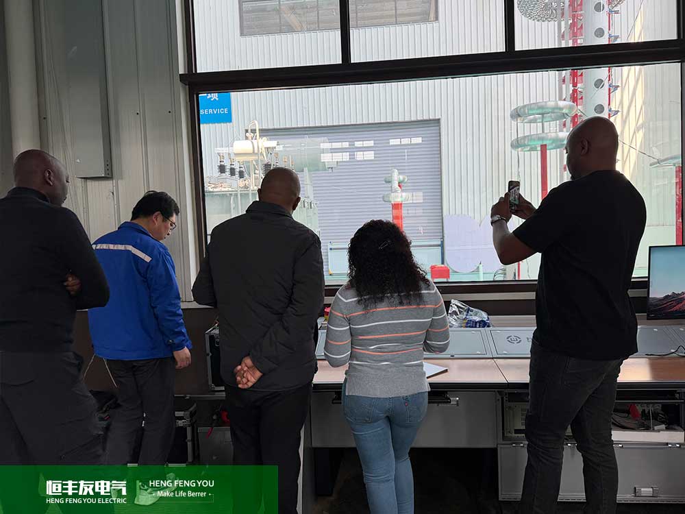 South African client witnessing the FAT inspection of the 20MVA transformer at Hengfengyou Electric