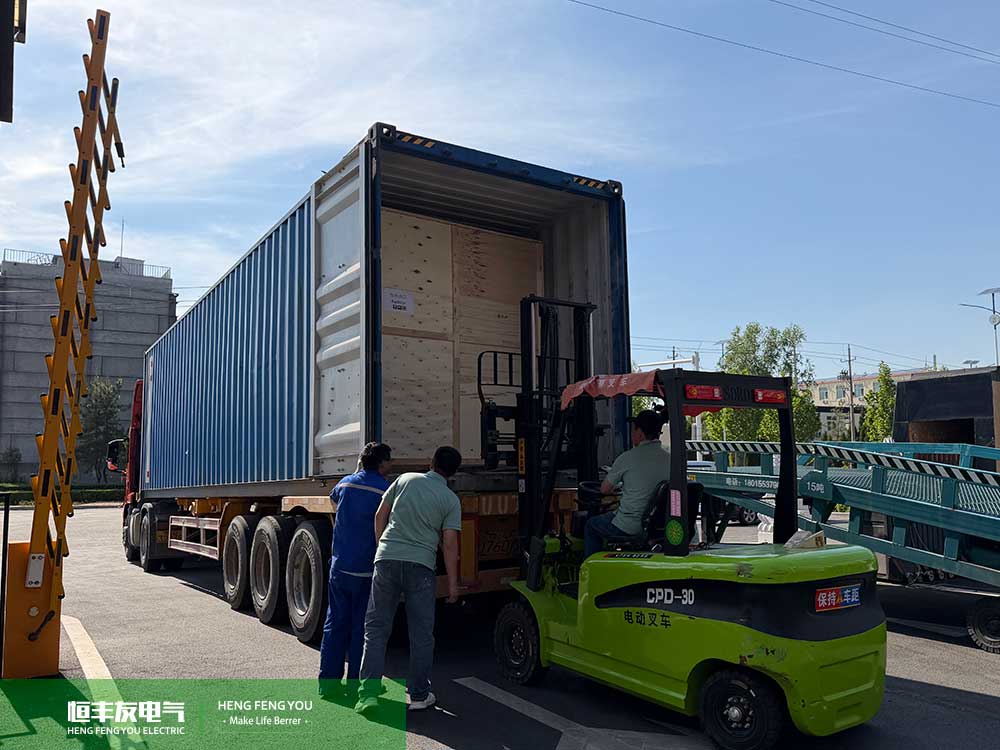 Professional container packing and cargo lashing for the 20MVA large power transformer exported to South Africa
